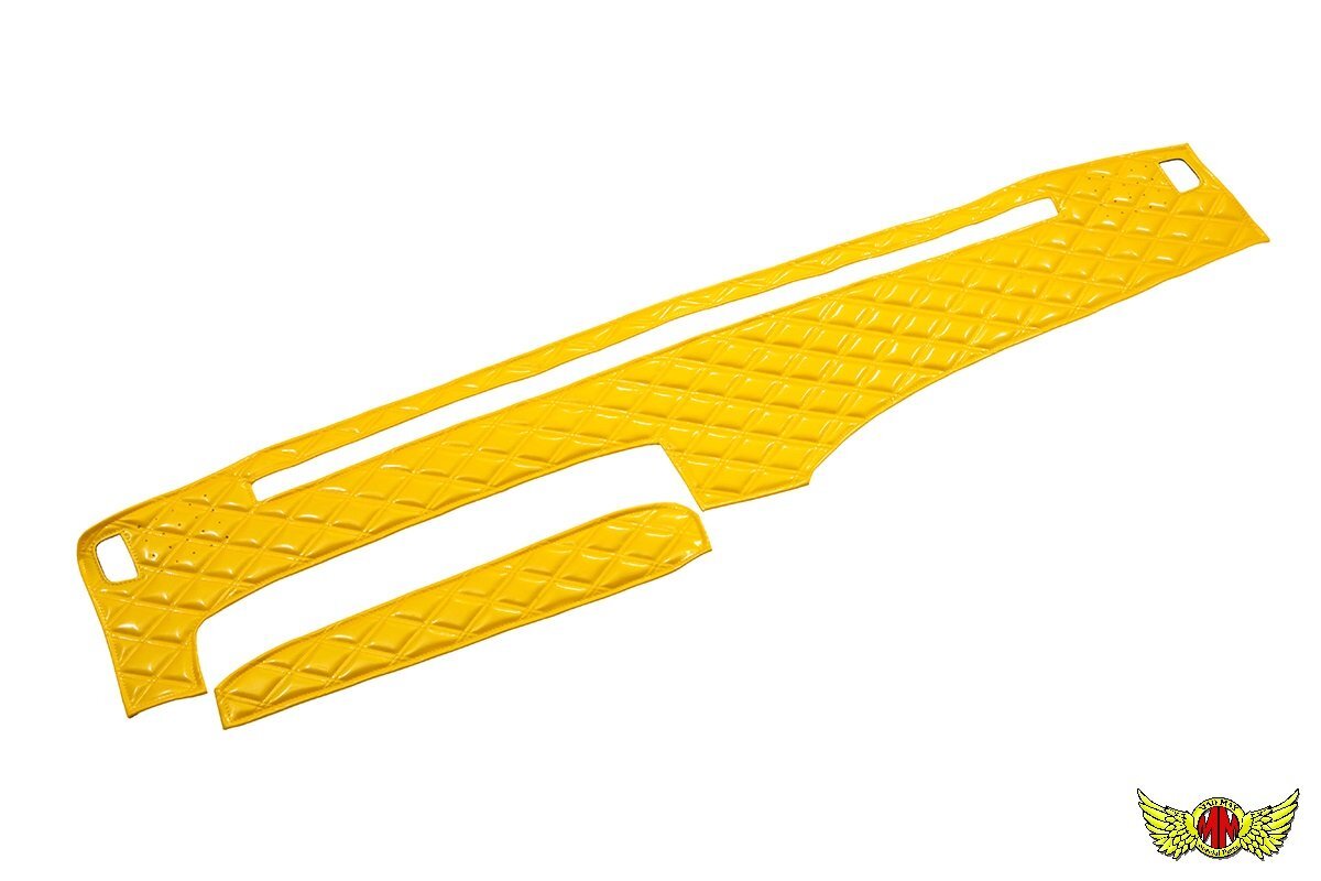MADMAX トラック用品 月光ZEROダブル ダッシュマット イエロー ブルーテック キャンター標準 H22/12~H29/12【送料800円】拍卖