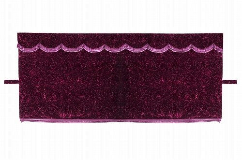 MADMAX トラック用品 金華山 チンチラ 3点式センターカーテン セット M寸 1300×950mm ワインパープル【送料800円】拍卖