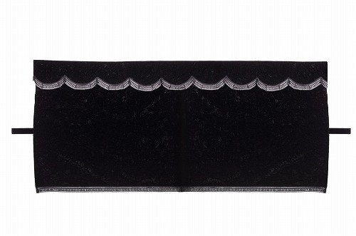MADMAX トラック用品 金華山 チンチラ 3点式センターカーテン セット L寸 1300×1000mm ブラック【送料800円】拍卖