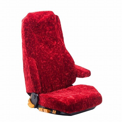 トラック用品 金華山 チンチラ 運転席 ブルーテックキャンター(カスタム) シートカバー レッド【送料800円】拍卖