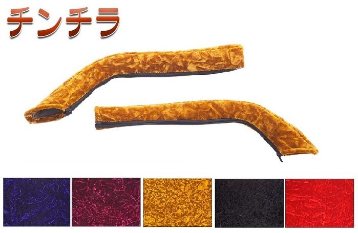 MADMAX トラック用品 内装 日本製 金華山 チンチラ ドアハンドルカバー ゴールド ふそう 17スーパーグレート H29.05~【送料800円】拍卖