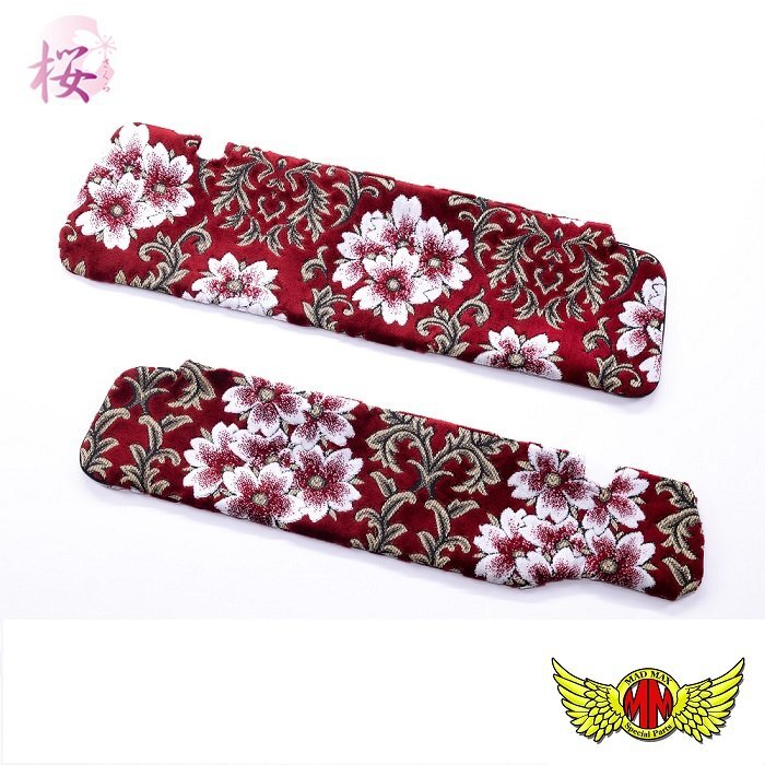 内装 金華山 桜 サンバイザーカバー 運転席側 レッド UD クオン パーフェクトクオン H17/01~【送料800円】拍卖