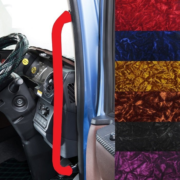 トラック用品 内装 金華山 チンチラ アシストグリップカバー 17プロフィア/レンジャー H29/05~ Fセット ワインパープル【送料800円】拍卖