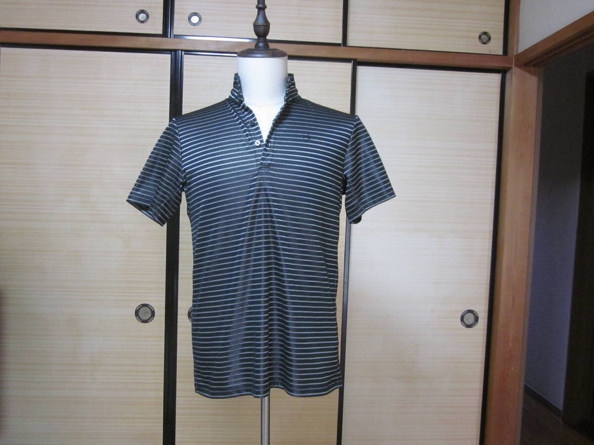 ☆☆☆【 11/10・大幅値下げ 】カルバンクライン CK GOLF・ゴルフライン:ボーダーラインスポーツポロシャツ:正規品・サイズ L:送料無料拍卖