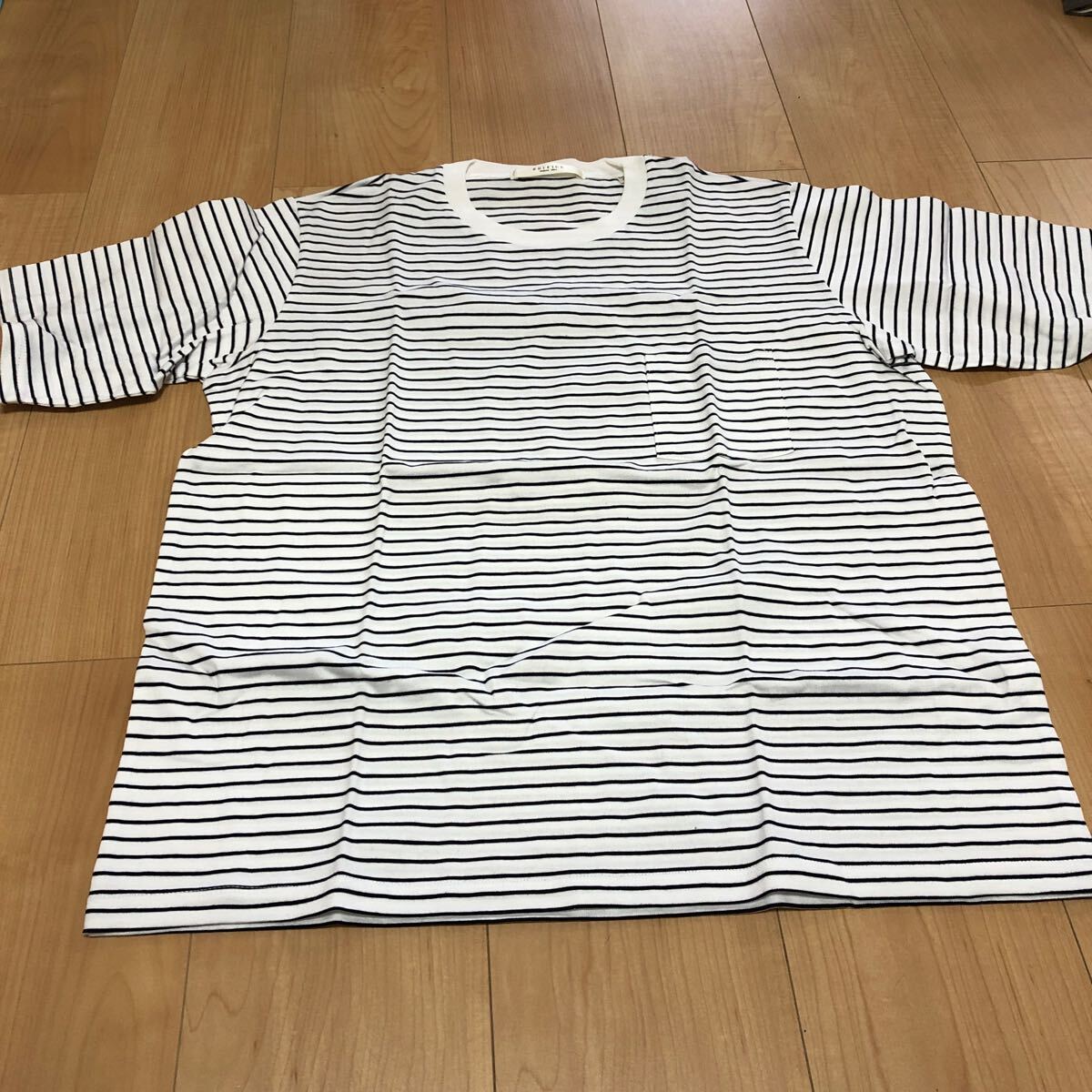 新品未使用 ボーダー Tシャツ S エディフィス 日本製拍卖