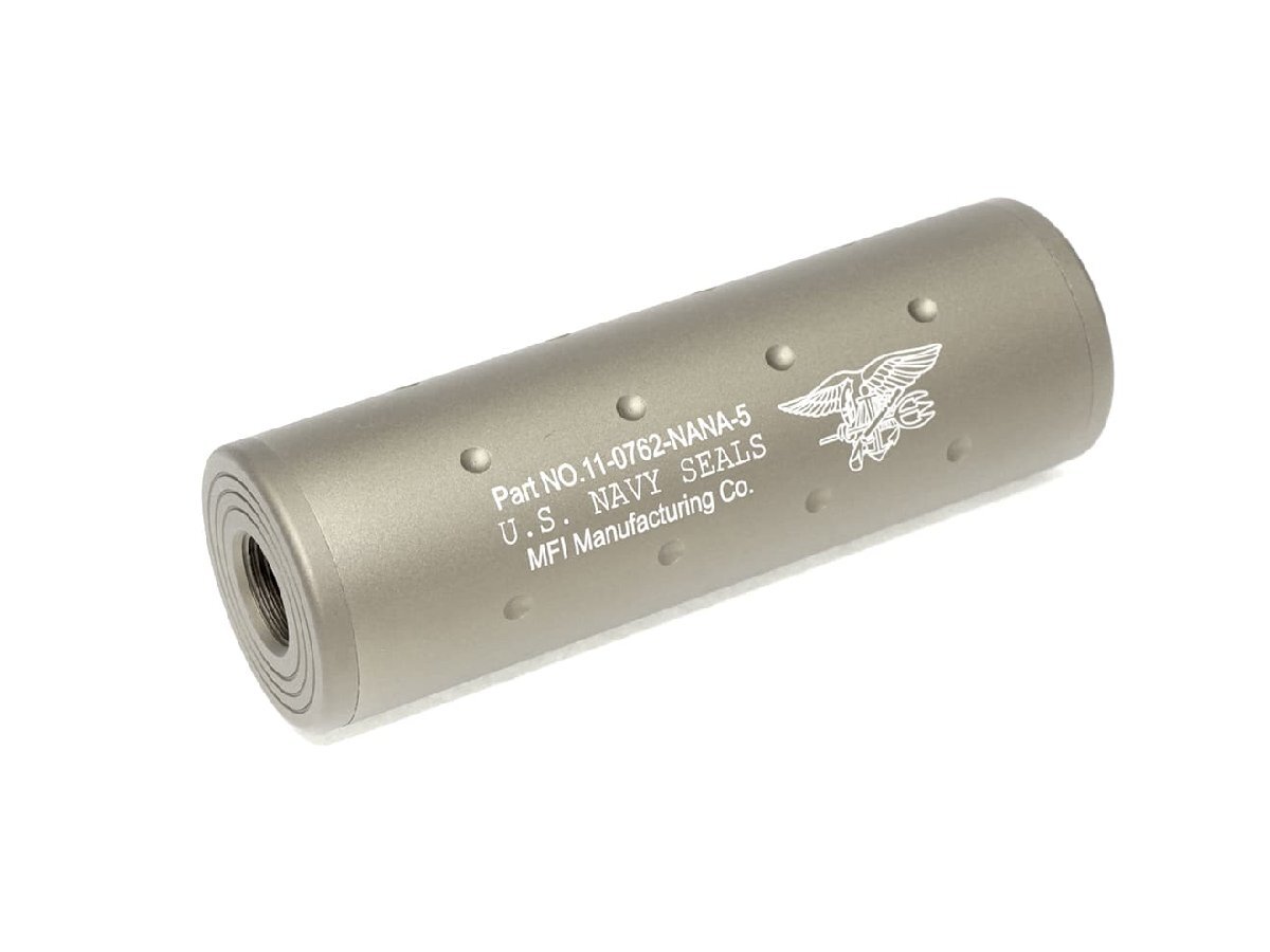 H2838T MILITARY-BASE(ミリタリーベース)ショートサイレンサー TAN 14mm正ネジ/14mm逆ネジ 両対応拍卖