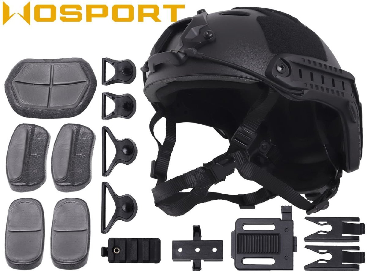 WO-HLM-003B WoSporT FAST CARBONタイプ ヘルメット ハイグレードバージョン M-SIZE BK拍卖