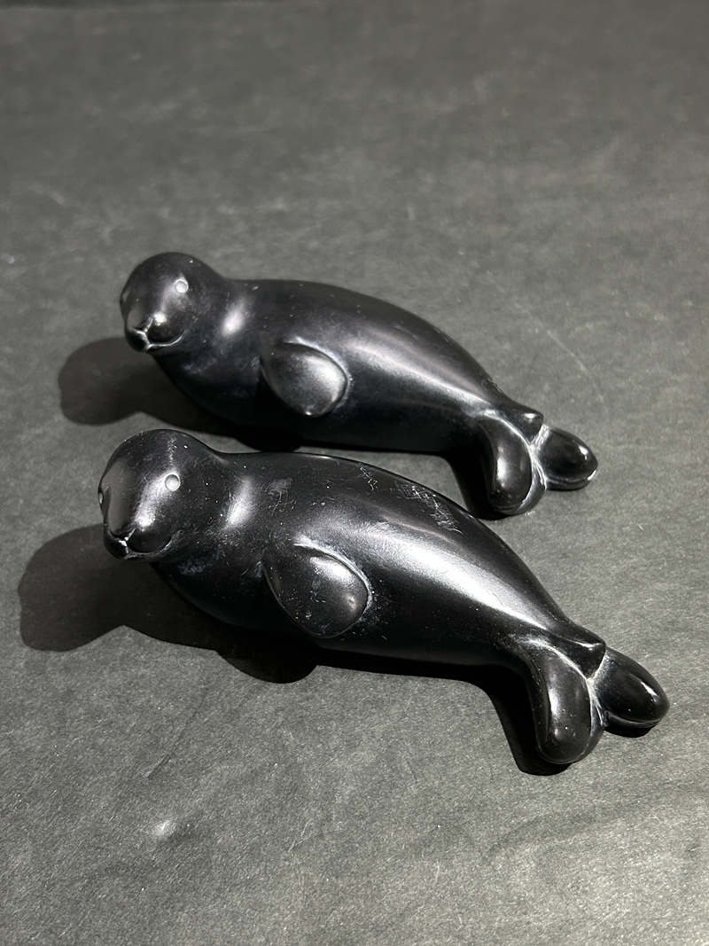 ● コレクター必見 BOMA アシカ? オブジェ 置物 2点 インテリア 雑貨 小物 コレクション op853拍卖