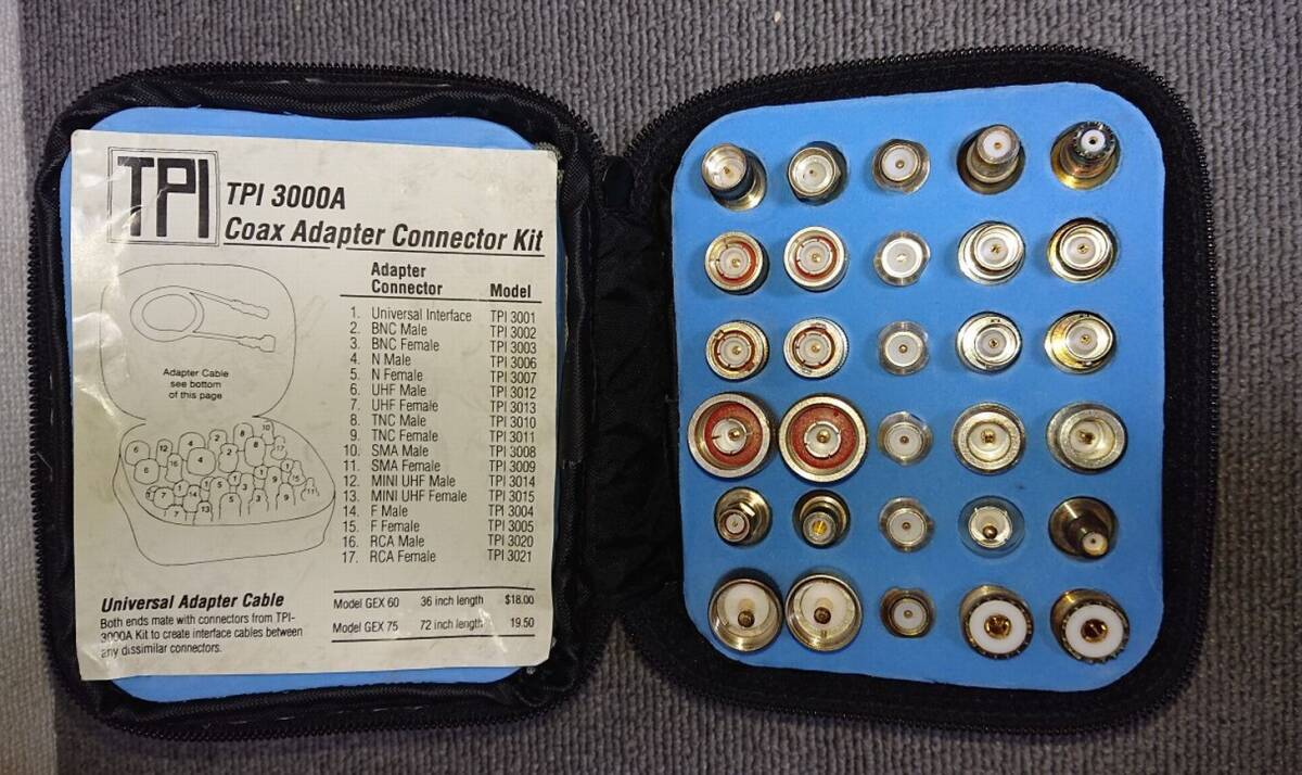TPI 3000A (コネクター変換アダプターセット) TEST Probes,inc  中古品拍卖