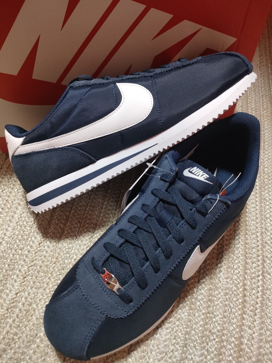 新品 NIKE コルテッツ TXT ナイロン スエード 29cm ネイビー 紺 ナイキ スニーカー 2024年製 CORTEZ 拍卖