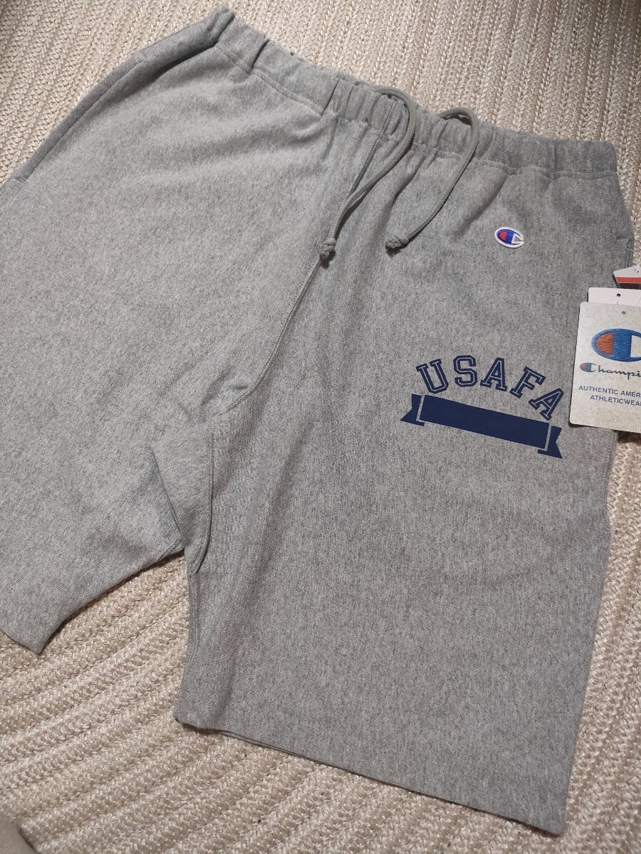 新品 未使用 Champion リバースウィーブ USAFA スウェット ハーフパンツ L オックスフォードグレー チャンピオン パンツ ショーツ メンズ拍卖