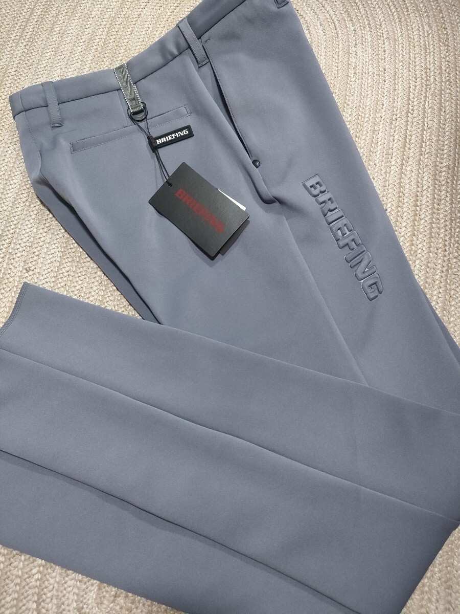 新品 定価27500 BRIEFING ブリーフィング 3Dロゴ ストレッチ パンツ M メンズ グレー 未使用拍卖