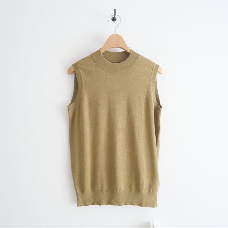 2024SS / 未使用 / DEUXIEME CLASSE ドゥーズィエムクラス / BRONZER RICH ノースリーブ ニット / 24080500426010 / 2408-0166拍卖