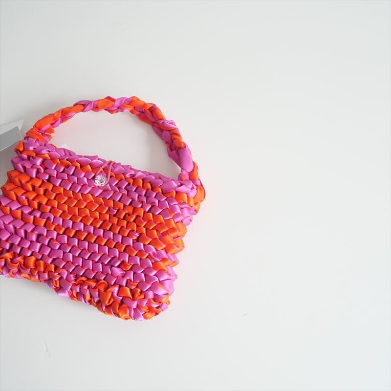 2023SS / 未使用 / Ray BEAMS レイビームス / サテン リボン バッグ / 61-61-0716 / 2505-0188拍卖