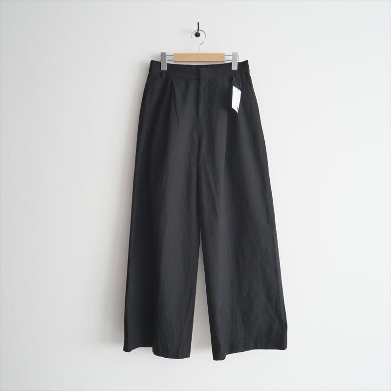 2024SS / FRAMeWORK フレームワーク / 綿麻キャンバスワイドパンツ 40 / 24030220704010 / 2504-0768拍卖