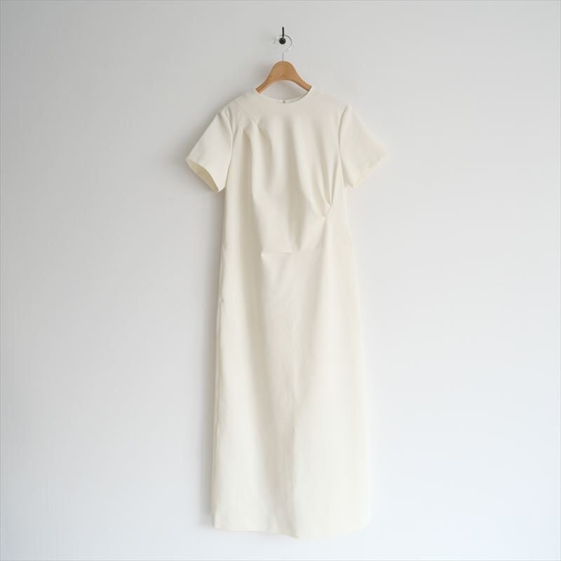 2024SS・人気完売品 / deres デレス / ホワイト ドレーピングドレス ワンピース 2 / DER24SS-DR-001 / 2411-1140拍卖