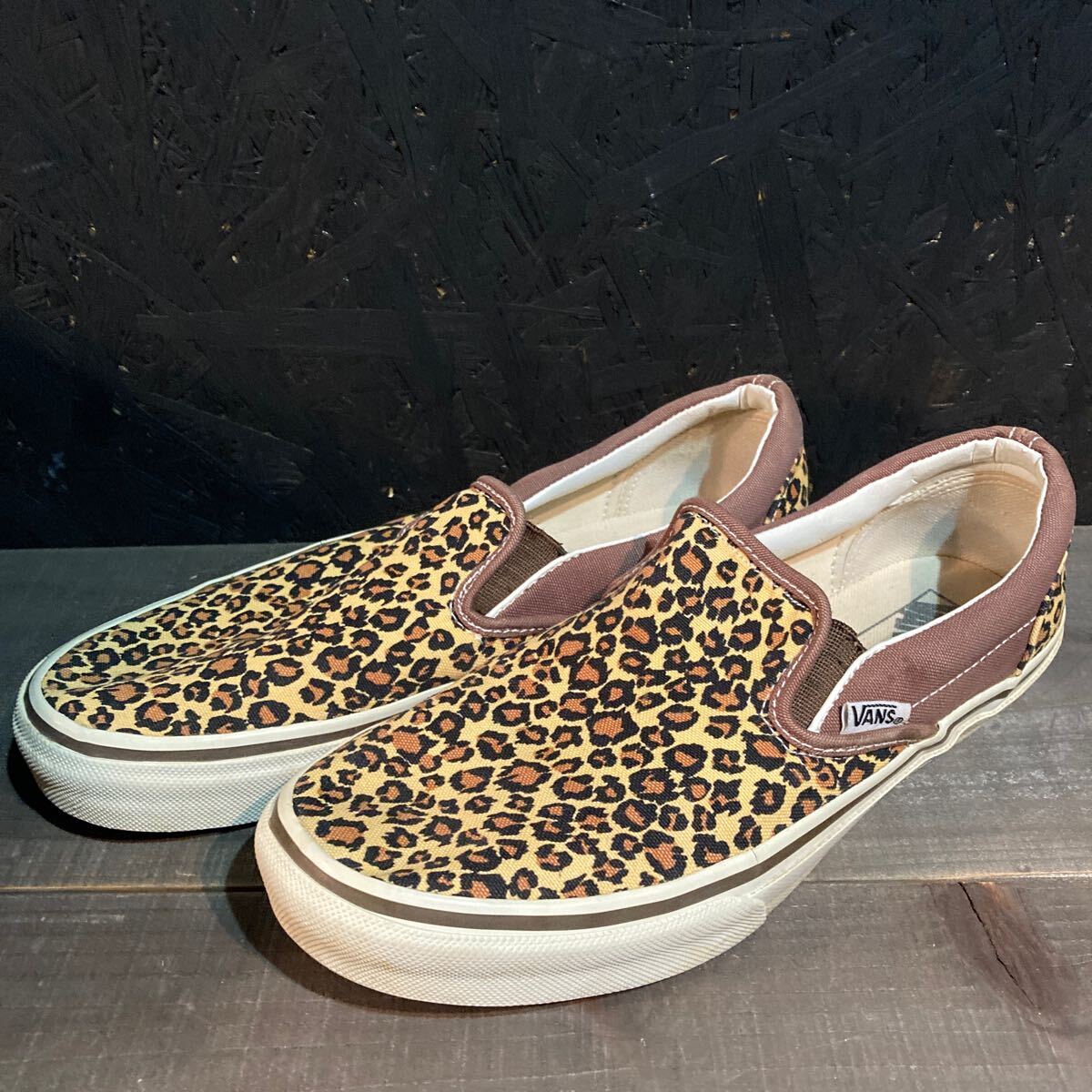 VANS バンズ スリッポン ヒョウ柄 レオパード  スニーカー us9 27cm v98pz拍卖