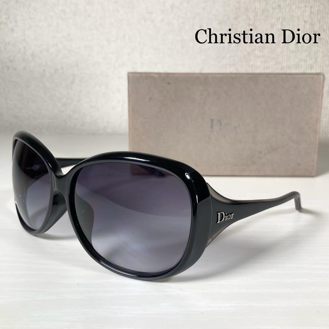 Dior クリスチャンディオール サングラス 度なし ロゴ ケース付き ボストン ユニセックス ケース付き拍卖