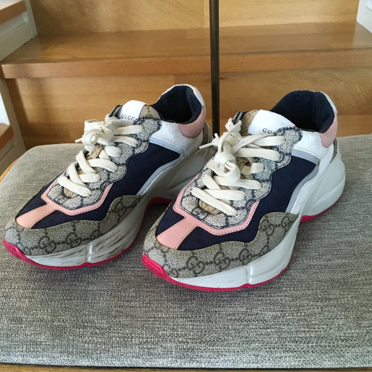 即決 美品 GUCCI グッチ ライトン GG スニーカー 36 1/2 TM拍卖