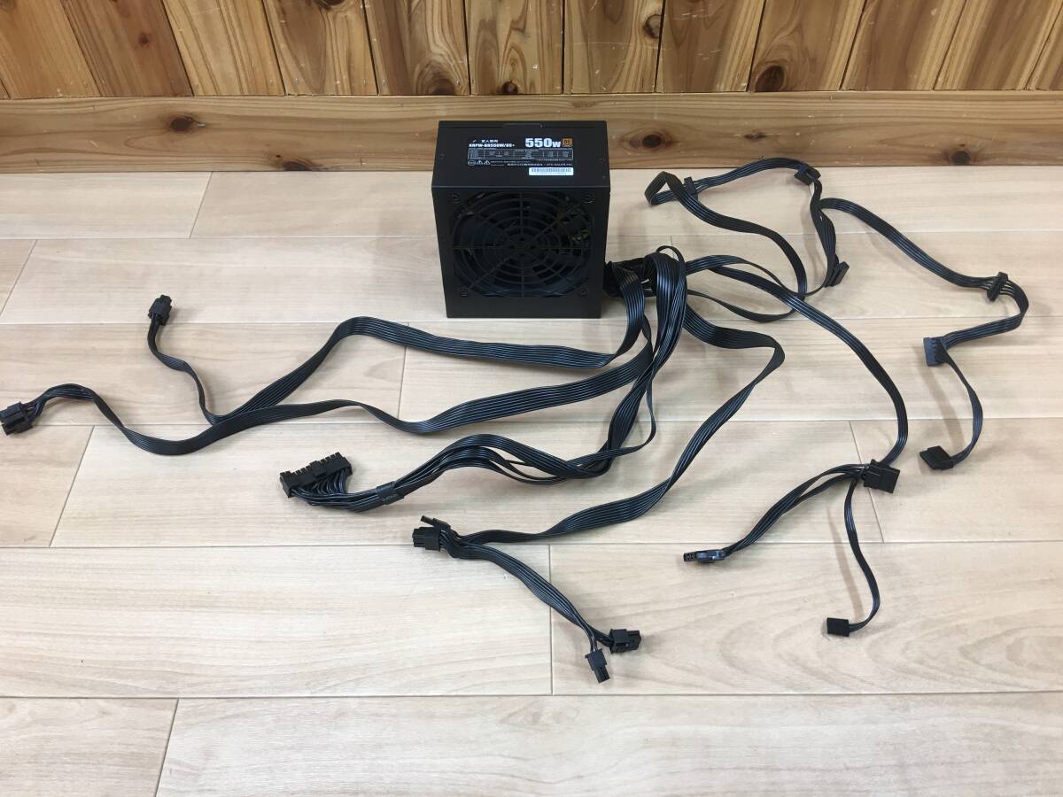 A22687)玄人志向 KRPW-BR550W/85+ MAX550W 80PLUS BRONZE 電力ユニット 中古動作品拍卖