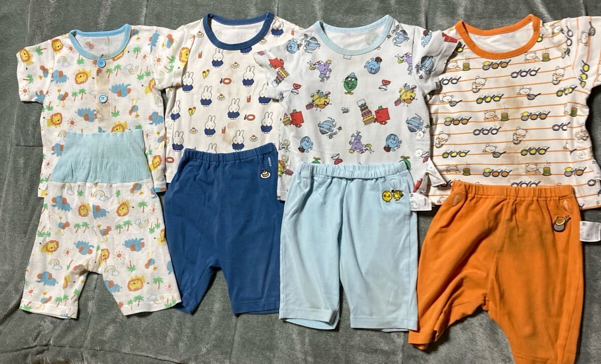 ユニクロ 西松屋 パジャマ 80 上下4セット ベビー キッズ ミッフィーなど拍卖