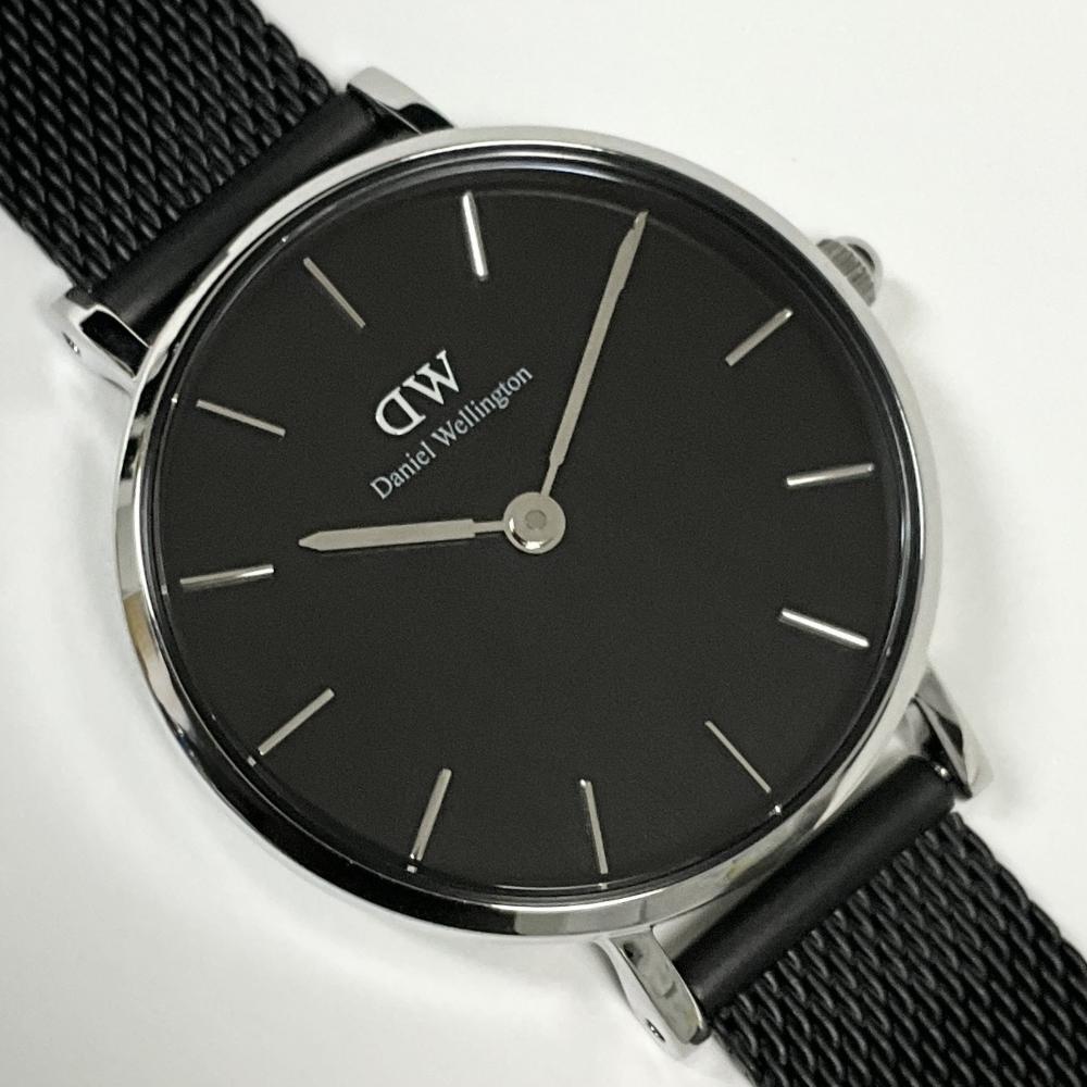 ダニエルウェリントン 腕時計 DANIEL WELLINGTON Classic Petite Ashfield レディース ブラック シルバー DW00100246 訳あり 長期保管品拍卖