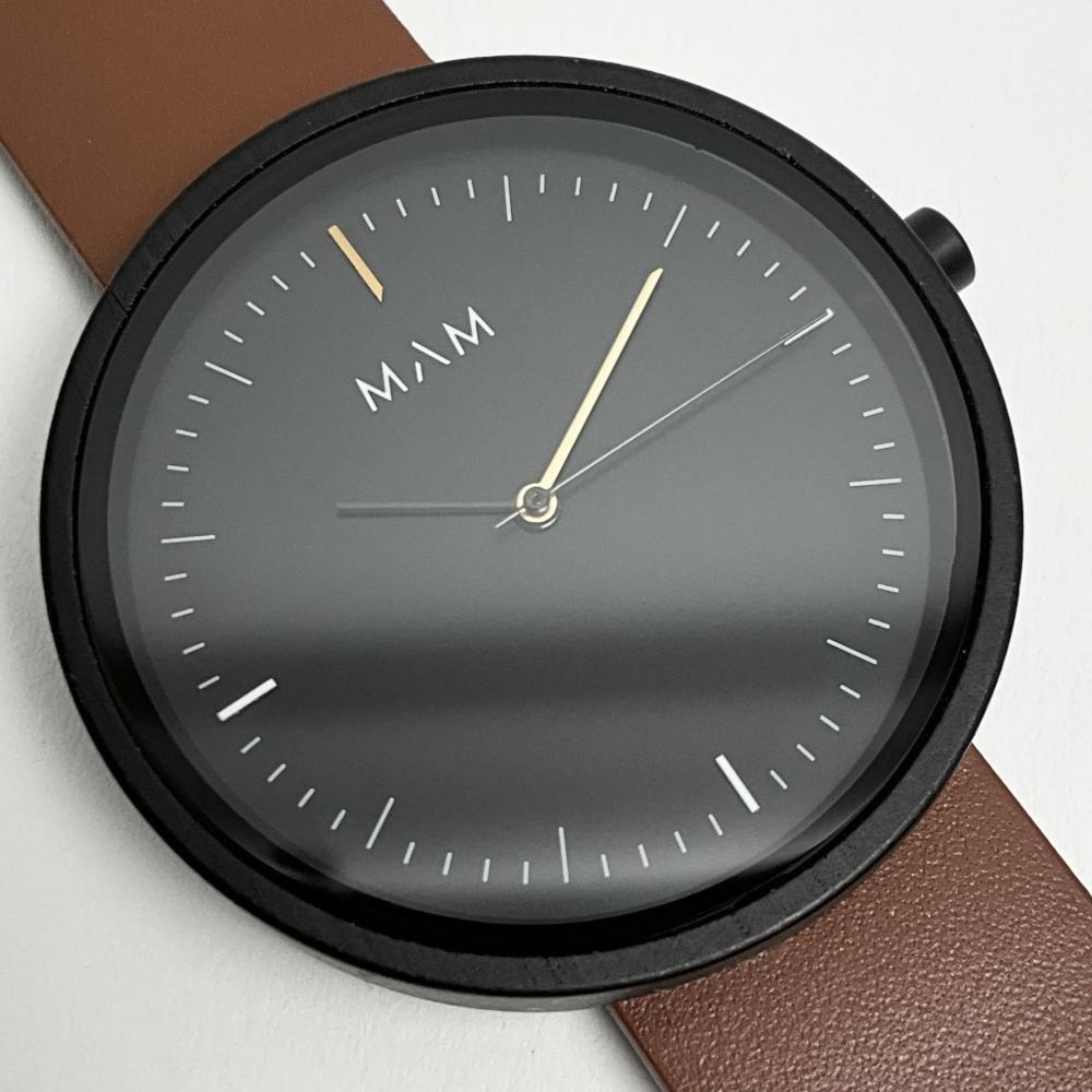 マム 腕時計 MAM MAM646 ウッドウォッチ レディース メンズ ユニセックス レザーベルト ブラック ブラウン アナログ 訳あり 付属品なし拍卖