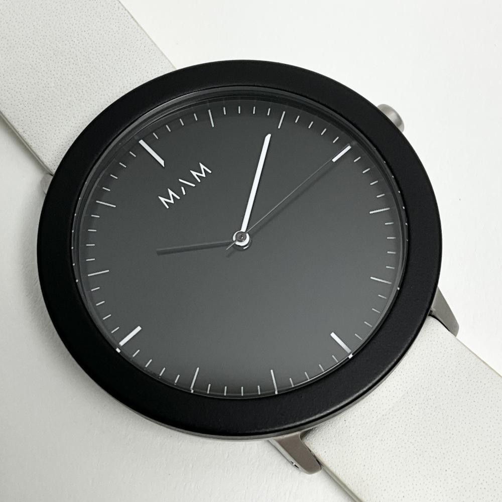 マム 腕時計 MAM MAM690 メンズ レディース ユニセックス ホワイト ブラック アナログ 訳あり 付属品なし拍卖