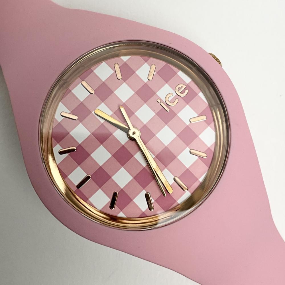 アイスウォッチ レディース 腕時計 ice watch アイス チェンジ ICE change ヴィシーピンク ギンガムチェック 016053 付属品なし拍卖