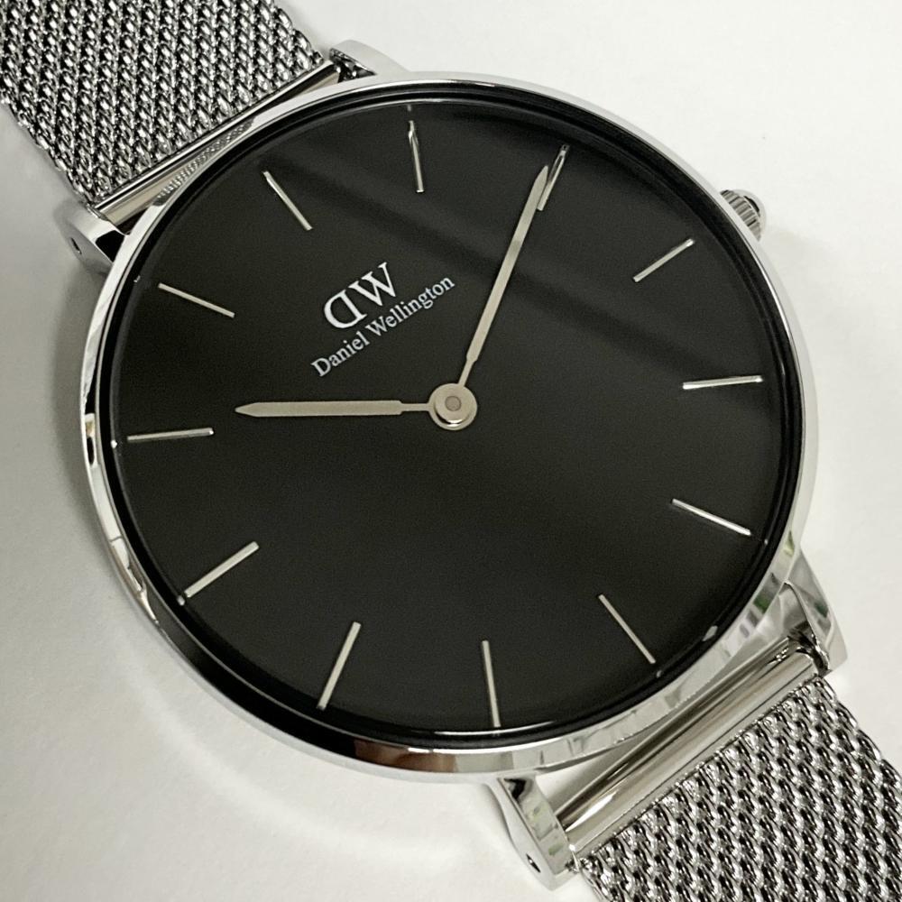 美品 ダニエルウェリントン 腕時計 32mm DANIEL WELLINGTON レディース シルバー メッシュベルト DW00100162 長期保管品拍卖