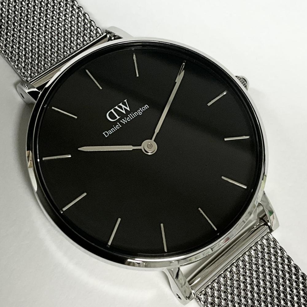美品 ダニエルウェリントン 腕時計 32mm DANIEL WELLINGTON レディース シルバー メッシュベルト DW00100162 長期保管品拍卖