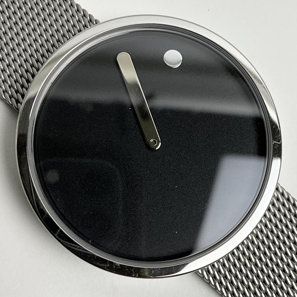 PICTO ピクト 腕時計 43370 0820 シルバー ブラック メンズ アナログ メッシュベルト 付属品なし拍卖