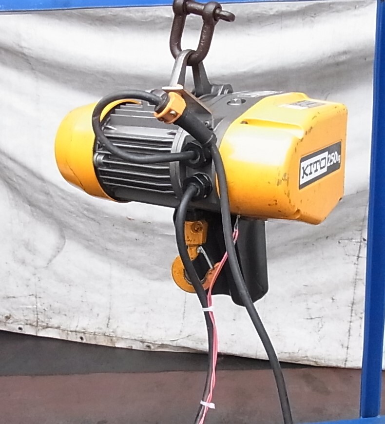 まキトー製 電気チェーンブロック・ホイスト・クレーン250KG EQ0031S 三相200V工場・作業場・省力設備機器 お勧め品拍卖