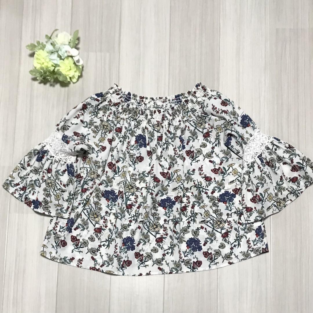 Gleeful レディース 花柄ブラウス 七分袖 サイズL バスト86〜94cm 身長154〜162cm b0292拍卖