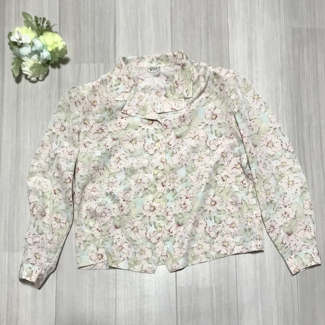 SAGE MORE レディース 総柄 長袖 花柄シャツ フリーサイズ b0192拍卖