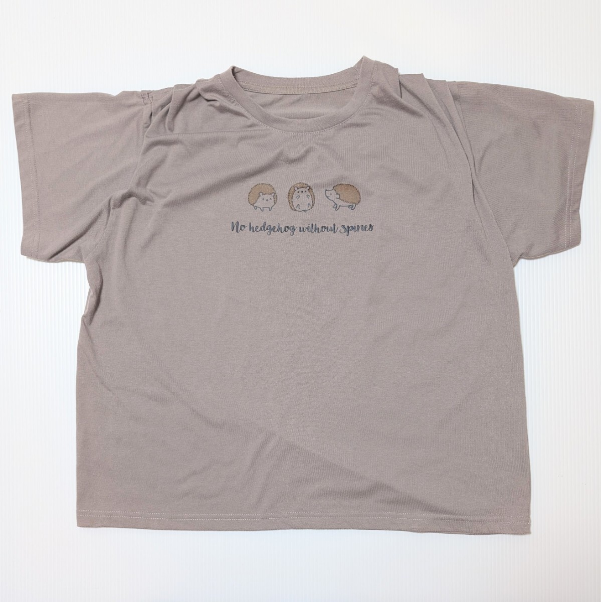 レディース ハリネズミ プリント Tシャツ LL 身長154〜162cm バスト90〜101cm 身長154〜162cm a043拍卖