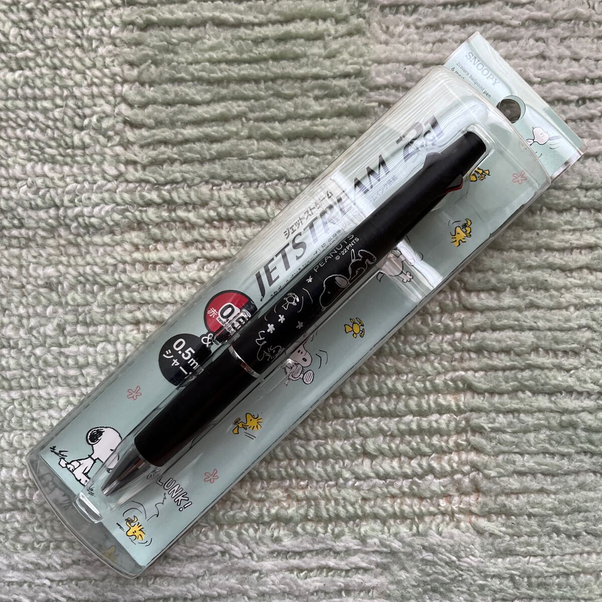 送料込!スヌーピー ジェットストリーム2&1 ボールペン 0.5mm ピーナッツデザイン ES417BK(ブラック)シャープペン拍卖