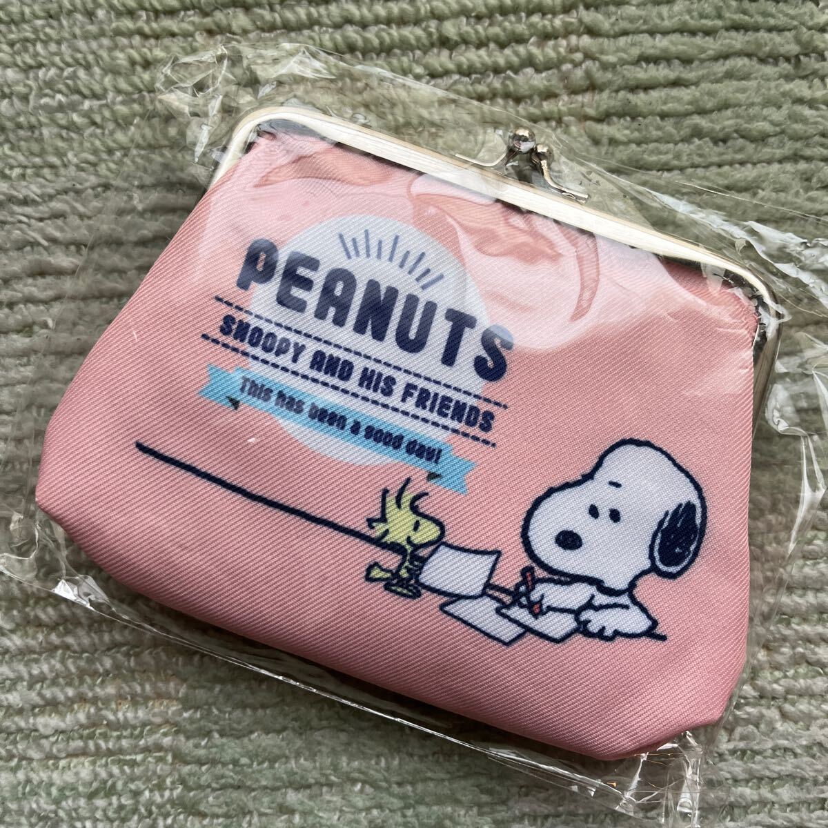 送料込!スヌーピー ポーチ がまぐち 郵便局 限定 コインケース拍卖