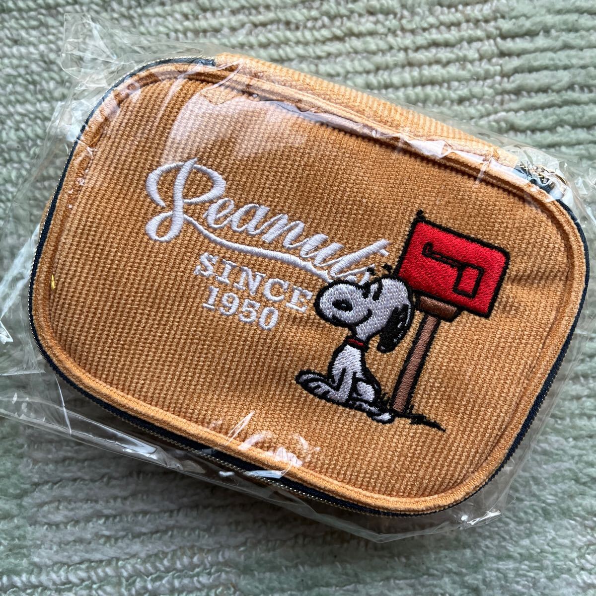 送料込!スヌーピー ポーチ コーデュロイ 郵便局 限定拍卖