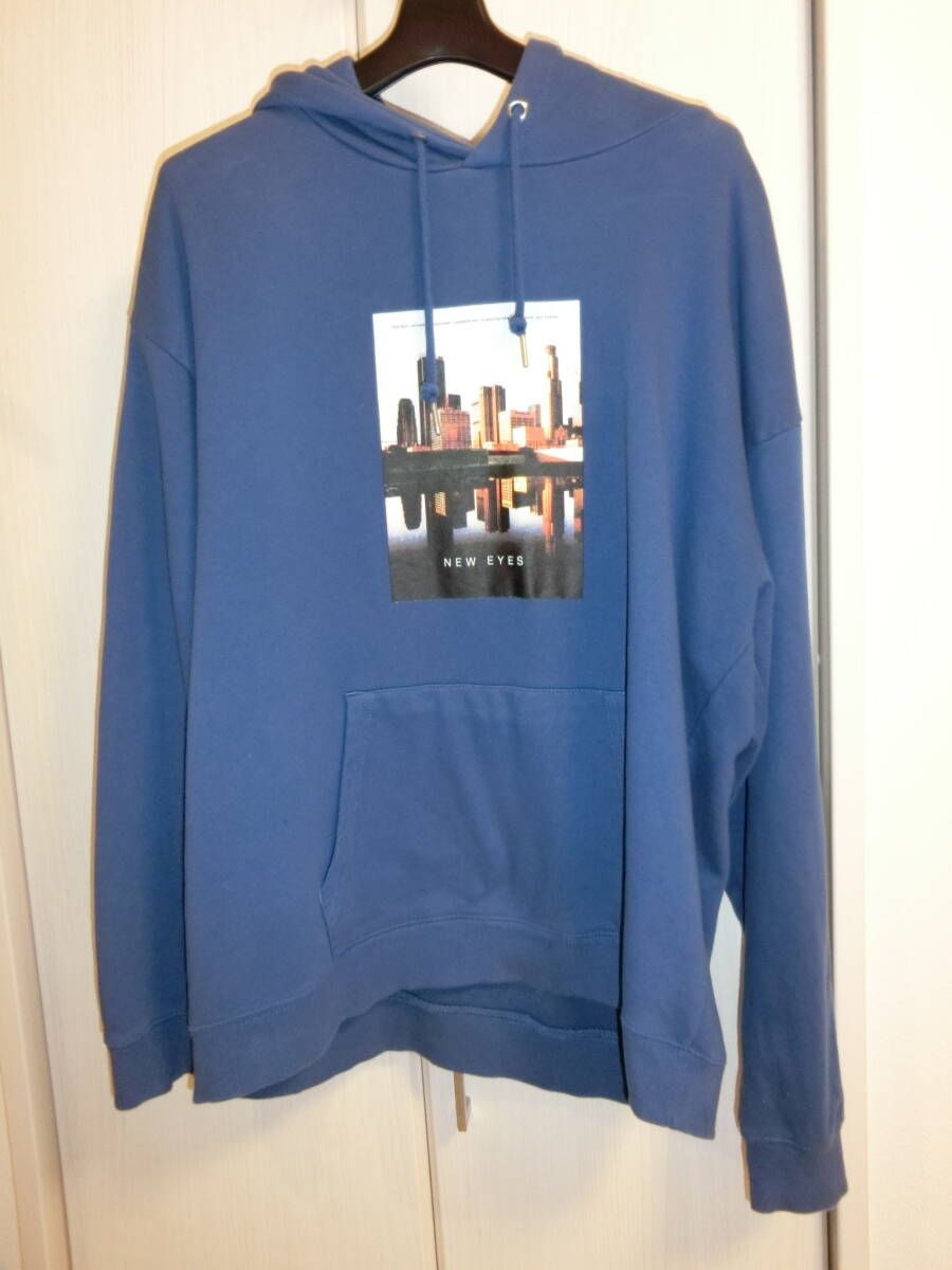 RAGEBLUE/レイジブルー 裏毛スウェットプリントパーカー ブルー メンズLサイズ アイテムコード853709拍卖