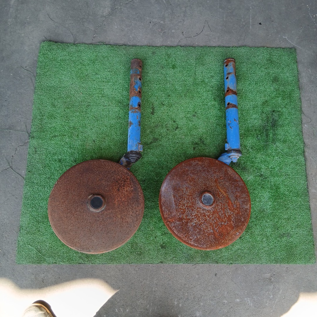 尾輪 D 340丸 トラクター ロータリー 左右セット パーツ ジャンク 拍卖