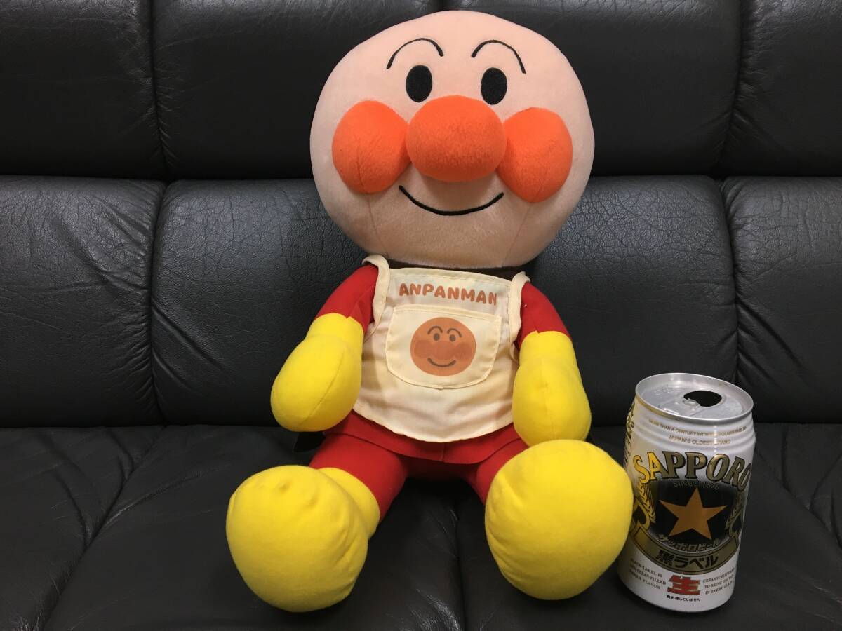 ★状態・良!送料660円★それいけ アンパンマン「 パン屋さん メガジャンボぬいぐるみ」( 座高約35×身長約47Cm)大きい(カウ下保管)拍卖