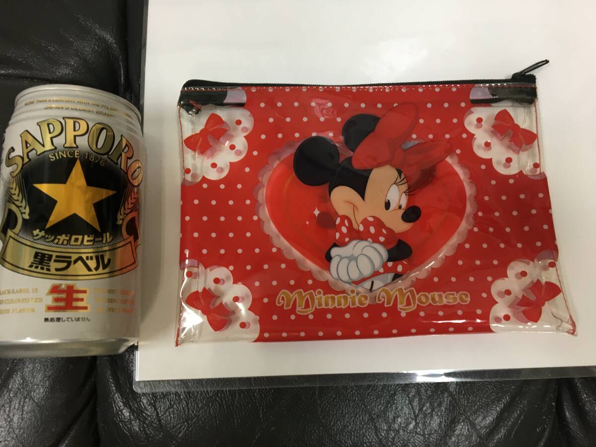 ディズニー 「ミニーマウスビニールポーチ ミニバッグ」小物入れ 洗面道具 貴重品 防水(R7清まつり袋保管)拍卖