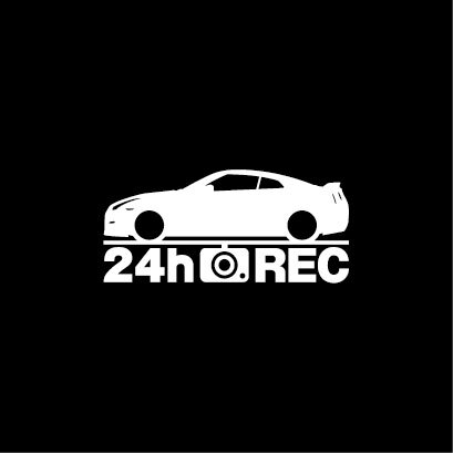 【ドラレコ】日産 GT-R【R35系】中期型 24時間 録画中 ステッカー拍卖