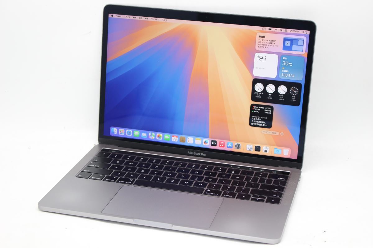 訳有 2K対応 13.3型 Apple MacBook Pro A1989 (Touch Bar 2019) グレー macOS 15 Sequoia 八世代 i5-8279u 16GB NVMe 512GB-SSD 管:1003h拍卖