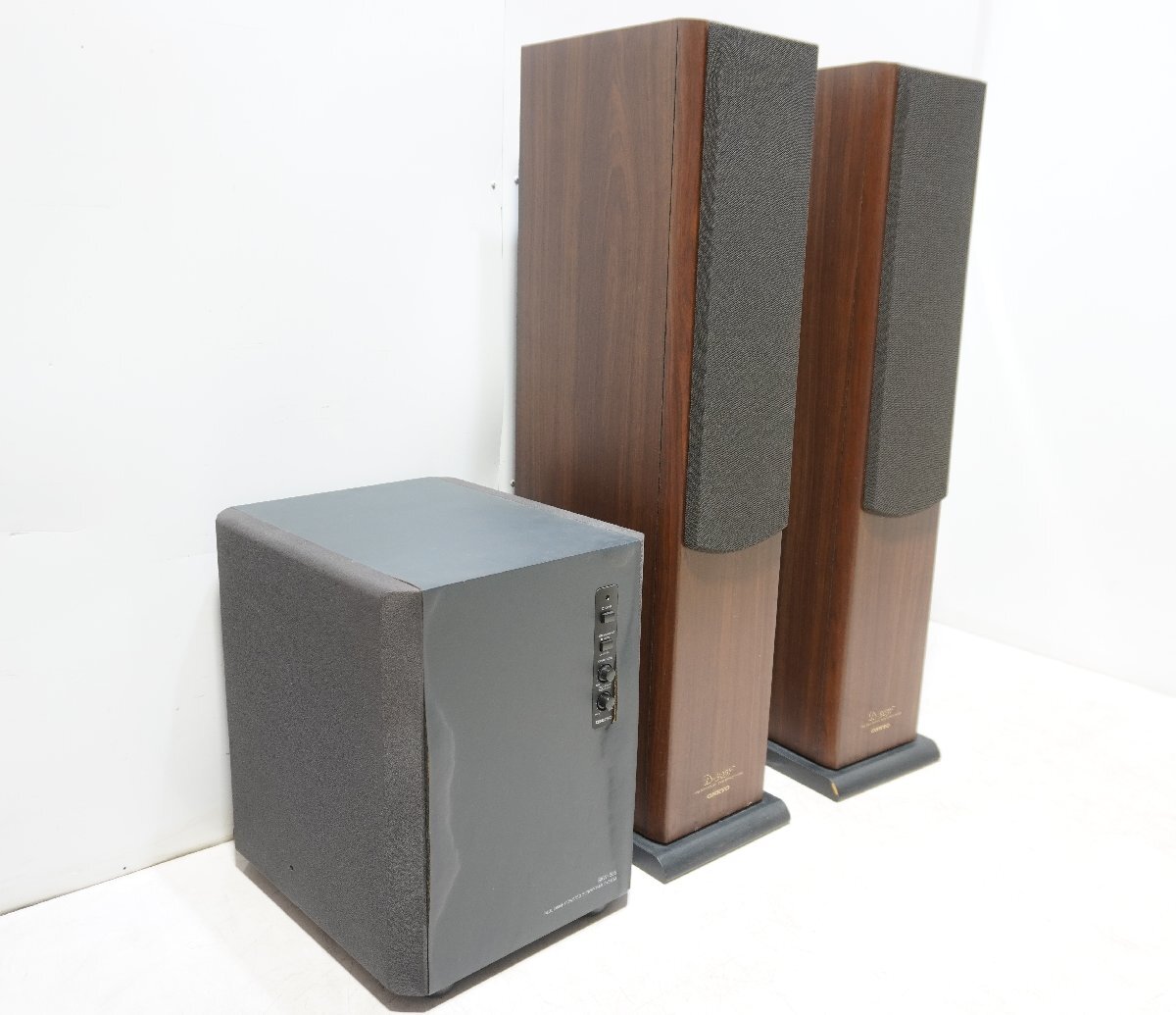 220☆ONKYO オンキョー D-305F スピーカー ペア/SKW-305 サブウーファー セット◇3Y-755拍卖