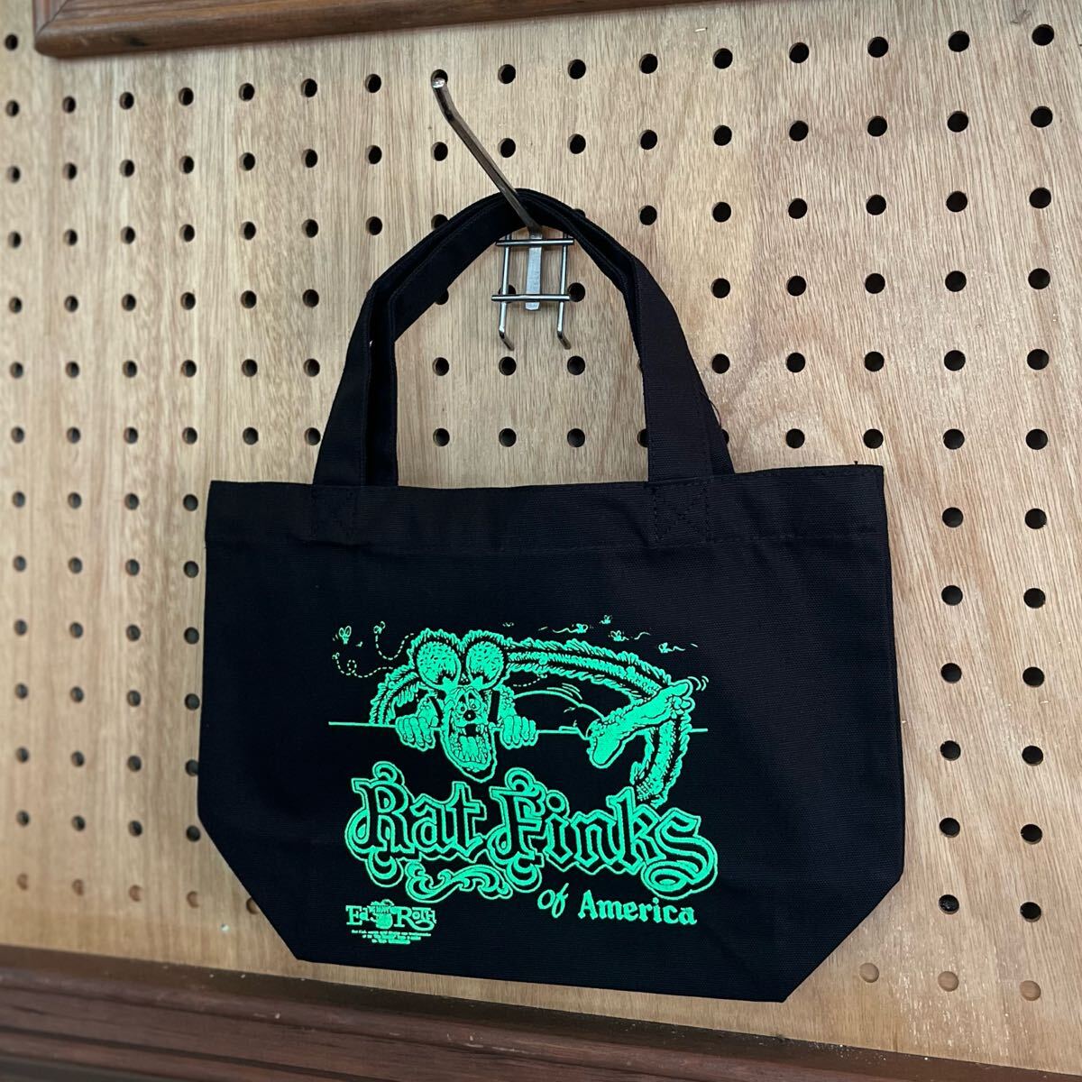 ★送料無料★RATFINK ラットフィンク ミニトート バッグ ブラック キャンバスバッグ エコバッグ MOONEYES ムーンアイズ アメリカン雑貨拍卖