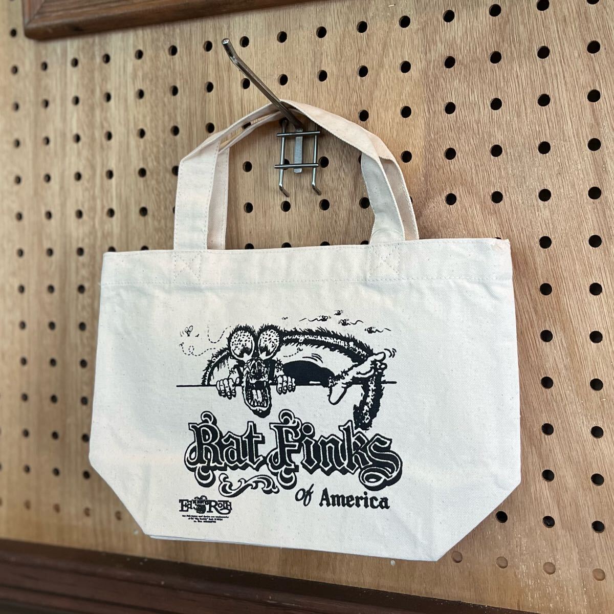 ★送料無料★RATFINK ラットフィンク ミニトート バッグ ナチュラル キャンバスバッグ エコバッグ MOONEYES ムーンアイズ アメリカン雑貨拍卖