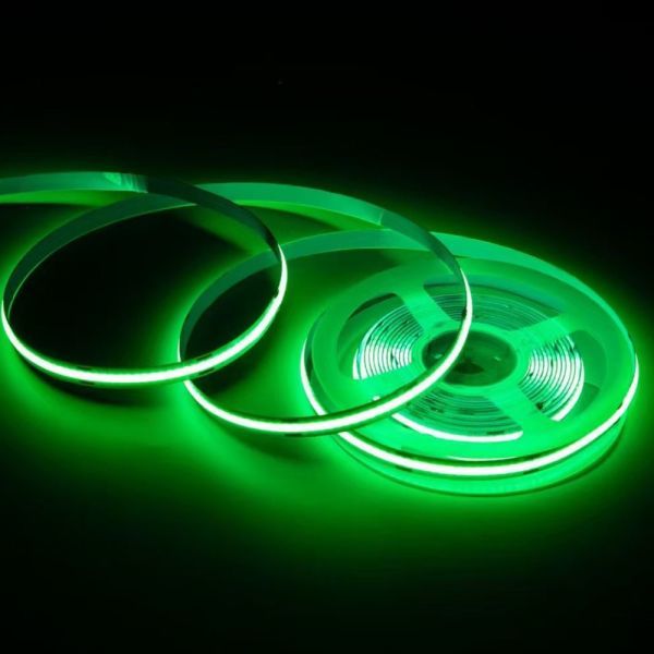極薄 12V COB 面発光 LED テープライ グリーン 緑 5M 480連/m 8mm カット 色ムラなし 切断 柔軟 防水 チューブライト DD205拍卖