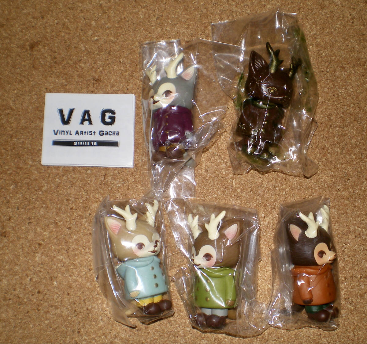 VAG ガチャ シリーズ16 モリス 5種類 ソフビ VAG16拍卖